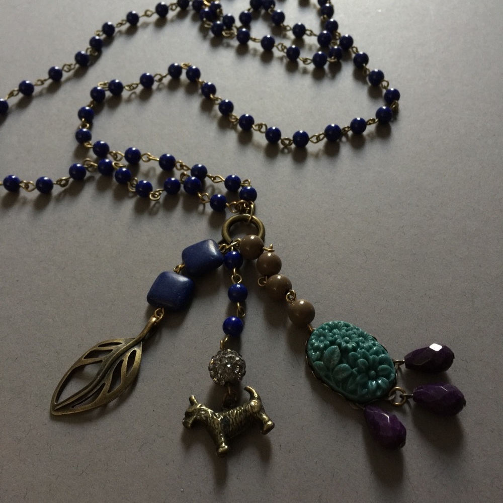 DAVID AUBREY ANTHROPOLOGIE Charm Necklace